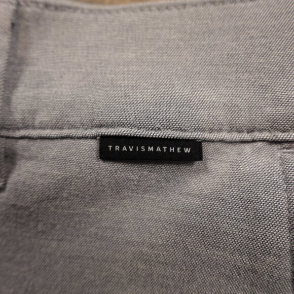 Travis Mathew Adirondack Shorts Men’s 34 Gray Stretch Golf Casual - Picture 4 of 11